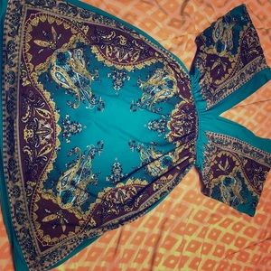 Turquoise dress